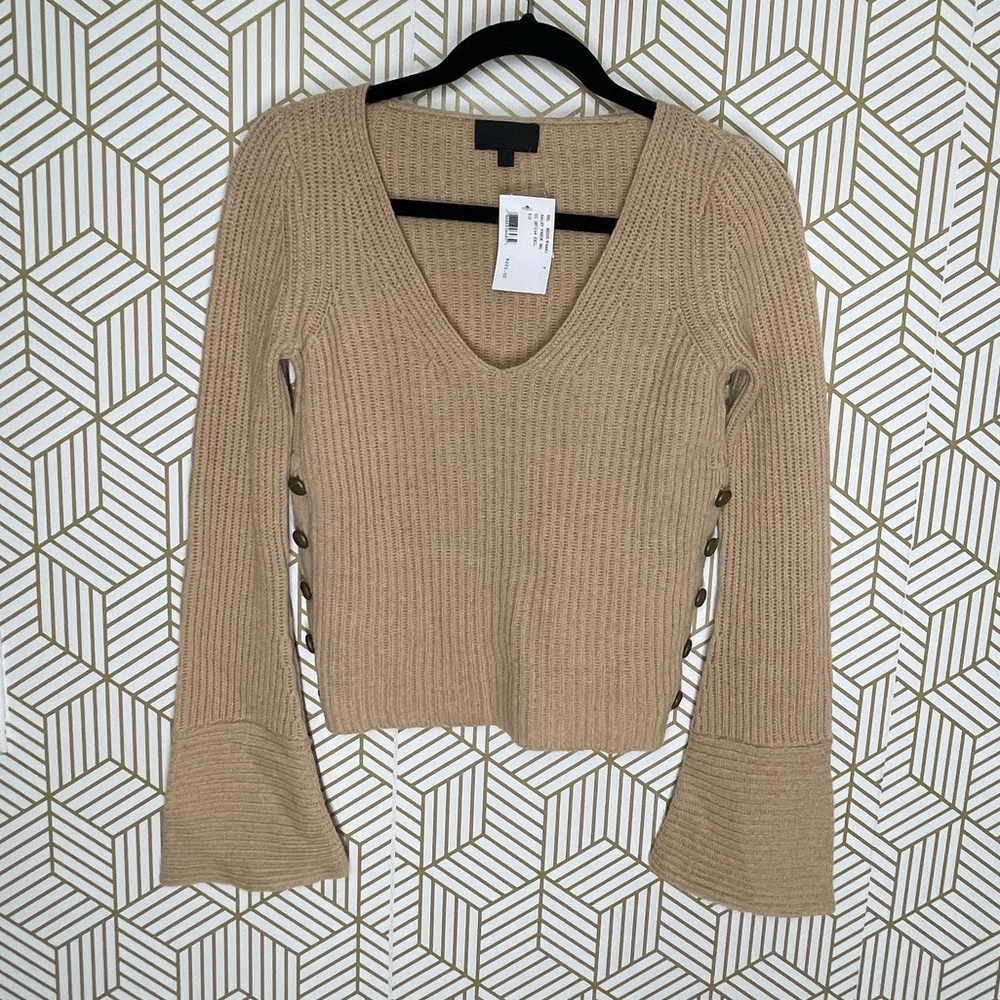 Intermix Haley Vneck bell sleeves sweater